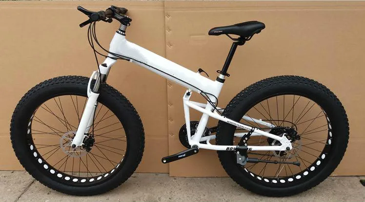 Best Kalosse 26*4.0 tires  Snow mountain bicycle  30 Speed  Microshift  folding Beach  bike  Hydraulic  brakes 26er 2