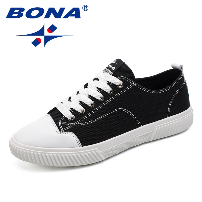 

BONA New Arrival Typical Style Men Walking Shoes Lace Up Men Canvas Shoes Comfortable Men Shoes Outdoor Soft Fast Free Shipping