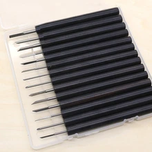 14 шт. ручной резной нож Инструменты для "сделай сам" оливковое ядро орех резьба по дереву долото сандаловая ручка HSS