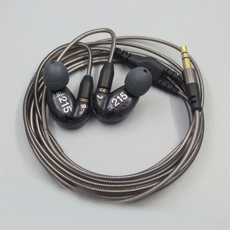 DIY MMCX SE215 гарнитура Hifi стерео наушники с шумоподавлением Бас Наушники для Shure IPhone