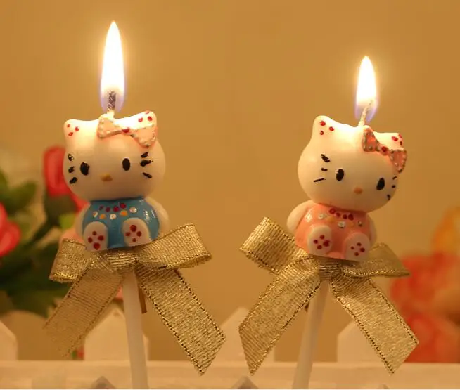 Cartoon Hello Kitty Birthday Party Cake Decorative Candle