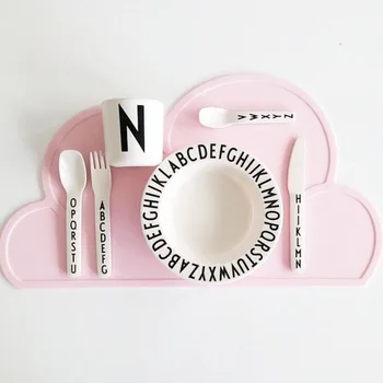 

Cute Cloud Shaped Silicone Baby Kids Plate Mat Table Cloth Mat Kitchen Pads Waterproof Insulated Placemat Bar Mat 47.8*27cm