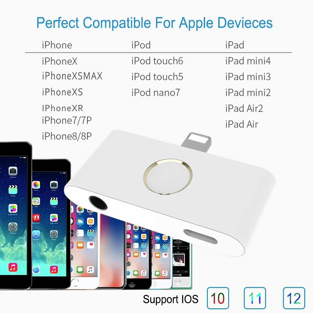 2019 New Arrival Home Button Audio Headphone jack Charge Adapter for iPhone X XR XS Converter Support Listen Music and Charging 2019 New Arrival Home Button Audio Headphone jack Charge Adapter for iPhone X XR XS Converter Support Listen Music and Charging
