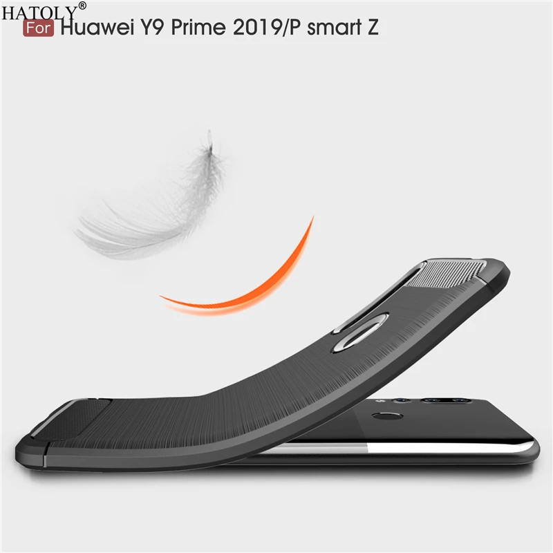 Чехол HATOLY для huawei Y9 Prime 2019 мягкий силиконовый чехол из ТПУ с ворсом P Smart Z чехлы