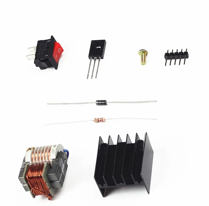 

2 PCS High Voltage Transformer 15KV Booster Coil Inverter Heat sink Switch Diode