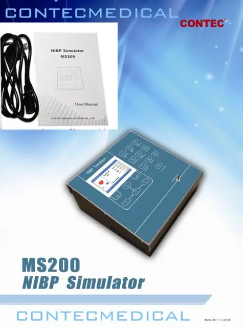 CONTEC MS200 NIBP Simulator неинвазивное моделирование кровяного давления цветной ЖК-дисплей