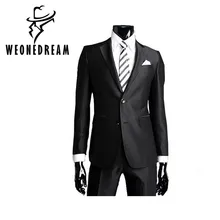 WEONEDREAM мужской деловой костюм куртки Slim Fit Custom Fit смокинг брендовые модные жениха мужская деловая одежда, костюм на свадьбу