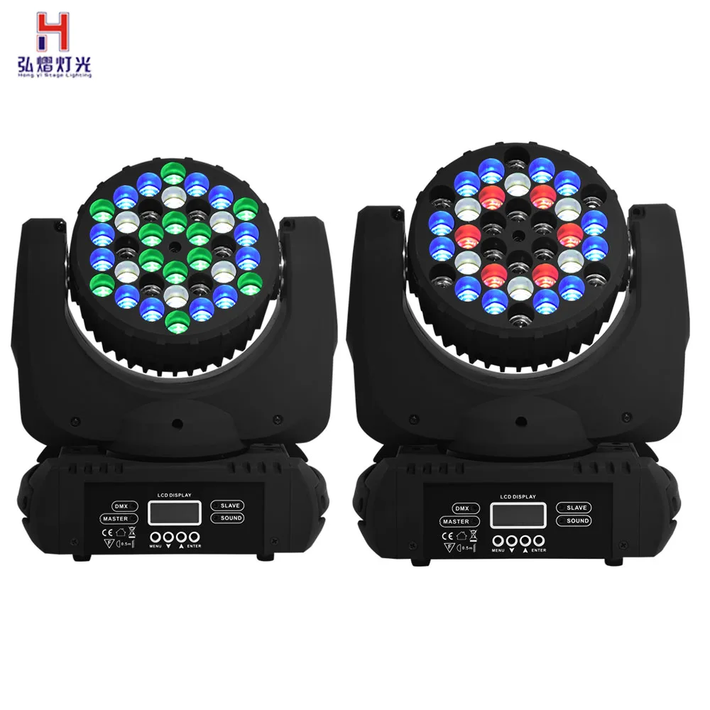 

moving head LED 36x3w RGBW Beam Light wash effect With 16 DMX Channels Stage Light 2pcs/Lot