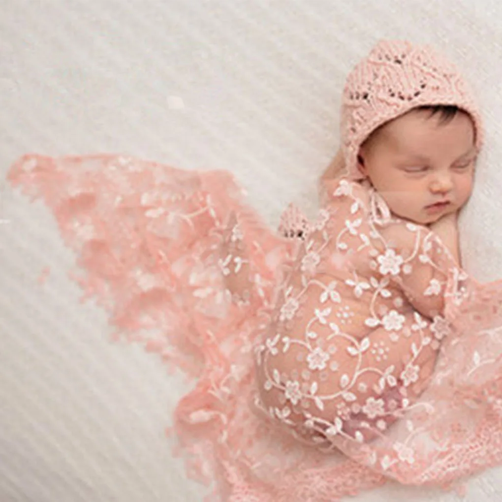 Baby Newborn Stretchy Backdrop Wrap Cloth Costume Photography Photo Prop Outfits Stretch Lace Wrap Newborn Photography Props