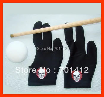 

100pcs/lot high stretch 3 finger billiard gloves pool gloves high quality billiard gloves free shipping