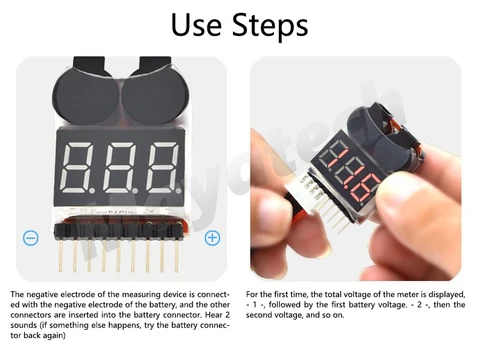 Digital 2 in 1 Low Buzzer Alarm 1S 8S Lipo Li on Fe RC Voltage Meter Monitor Tester for Helicopter Battery 30Off Digital 2 in 1 Low Buzzer Alarm 1S 8S Lipo Li on Fe RC Voltage Meter Monitor Tester for Helicopter Battery 30Off