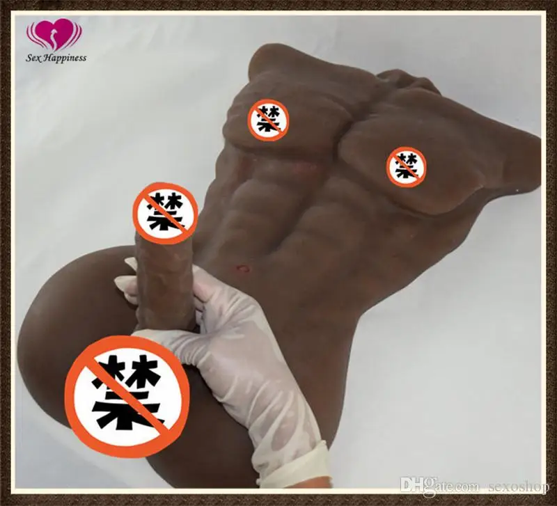 Torso Real Lifelike Black Silicone font b Sex b font font b Dolls b font for