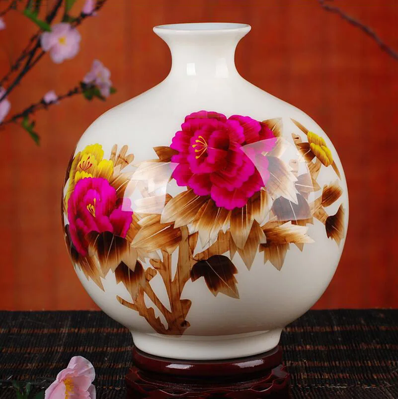 

Jingdezhen ceramic floor vase modern fashion vase decoration living room decoration