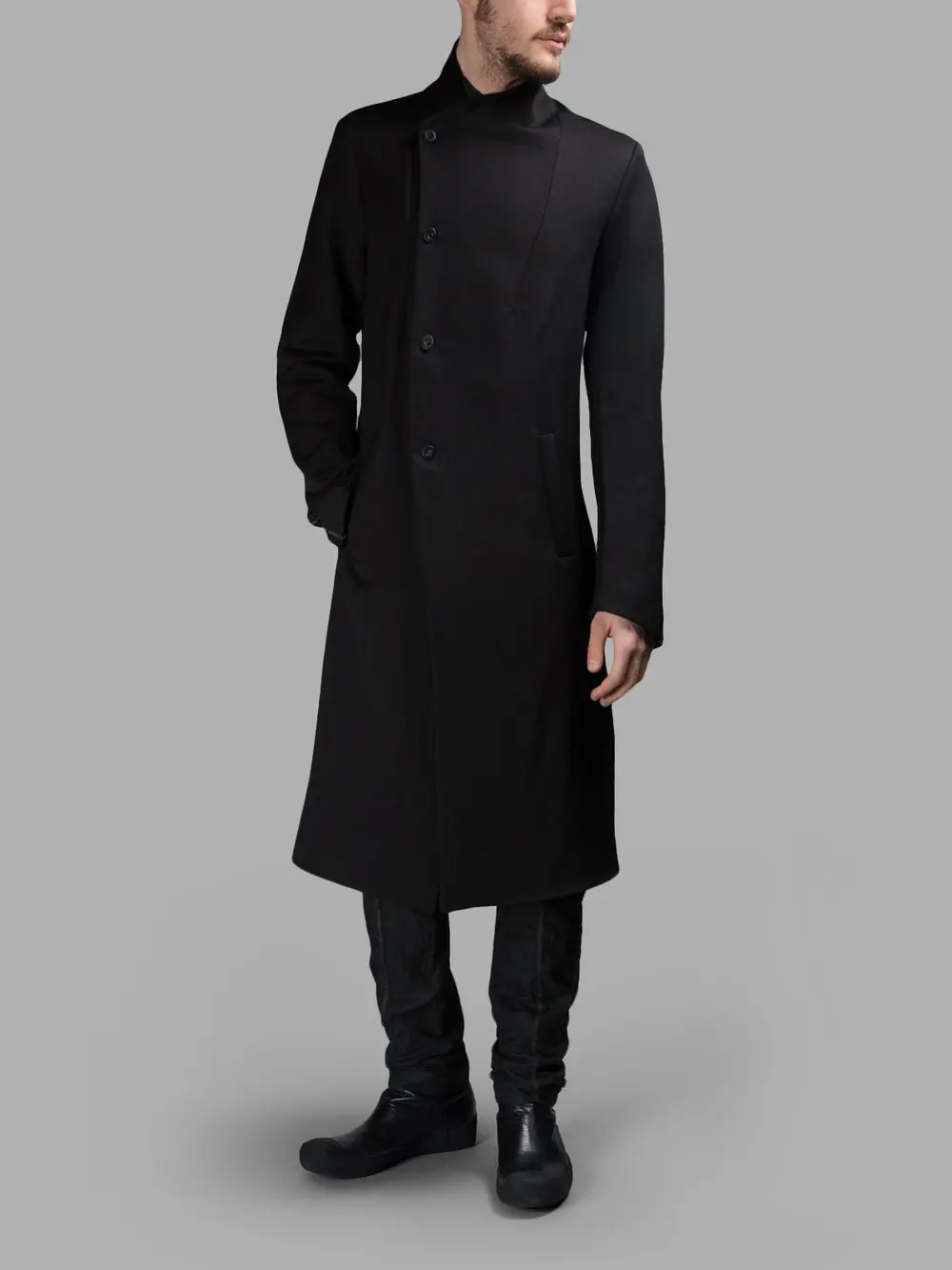 S 5XL!! Fashion personalized patchwork front fly long design trench