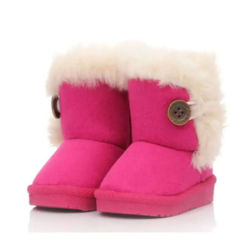 girls pink suede boots