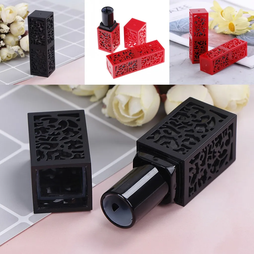 

1PC Black Red 12.1mm Lipstick Tube Lip Balm Container Empty Cosmetic Container Lotion Container Glue Stick Jepanese Style Bottle