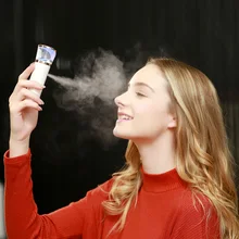 Наноспрей счетчик воды холодный аппарат для паровой бани лица с пульверизатором увлажнитель воздуха портативный Зарядка через USB с мобильным туманом