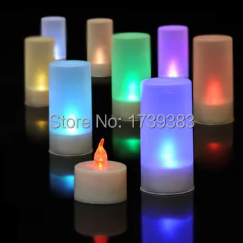 

100PCS/LOT LED Flameless Candle Light,Romantic creative Electronic Flickering Tea Lights for Propose/Birthday/party decorated