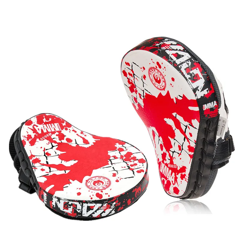 melhor Kick Boxing Pads Mão Alvo Luvas de Boxe MMA Sanda Marcial Muay Thai Formação Defletor PU Alvo De Couro Mão Saco De Pancadas