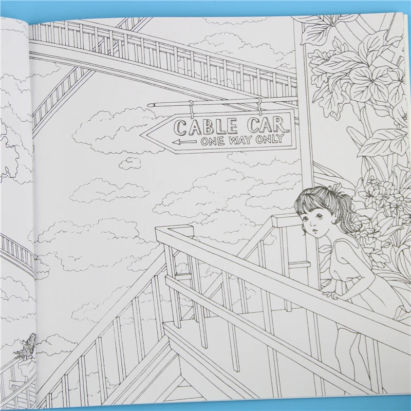 1 Pcs 24 Pages New Time Travel Adult Version English Graffiti Coloring Book Kids Painting Books 1 Pcs 24 Pages New Time Travel Adult Version English Graffiti Coloring Book Kids Painting Books