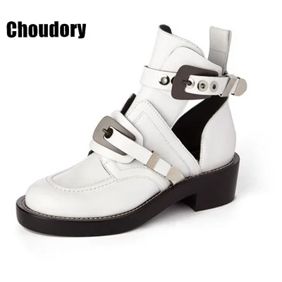 2017 Cutout buckle boot black genuine leather ankle boots brand Casual shoes women motorcycle boots riding gladiator bootie flat 2017 Cutout buckle boot black genuine leather ankle boots brand Casual shoes women motorcycle boots riding gladiator bootie flat
