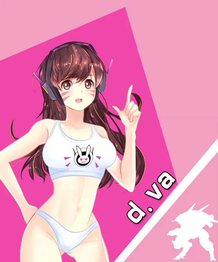 OW-D-VA-Hana-Song-Rabbit-I-Play-to-Win-Cosplay-Modal-Tube-Top-Free-Size