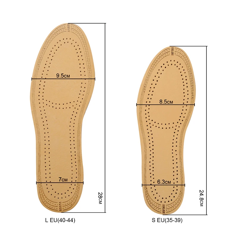 Soumit Ультратонкий дышащий дезодорант кожаные стельки свиной кожи подошва стельки для обуви для мужчин, женщин