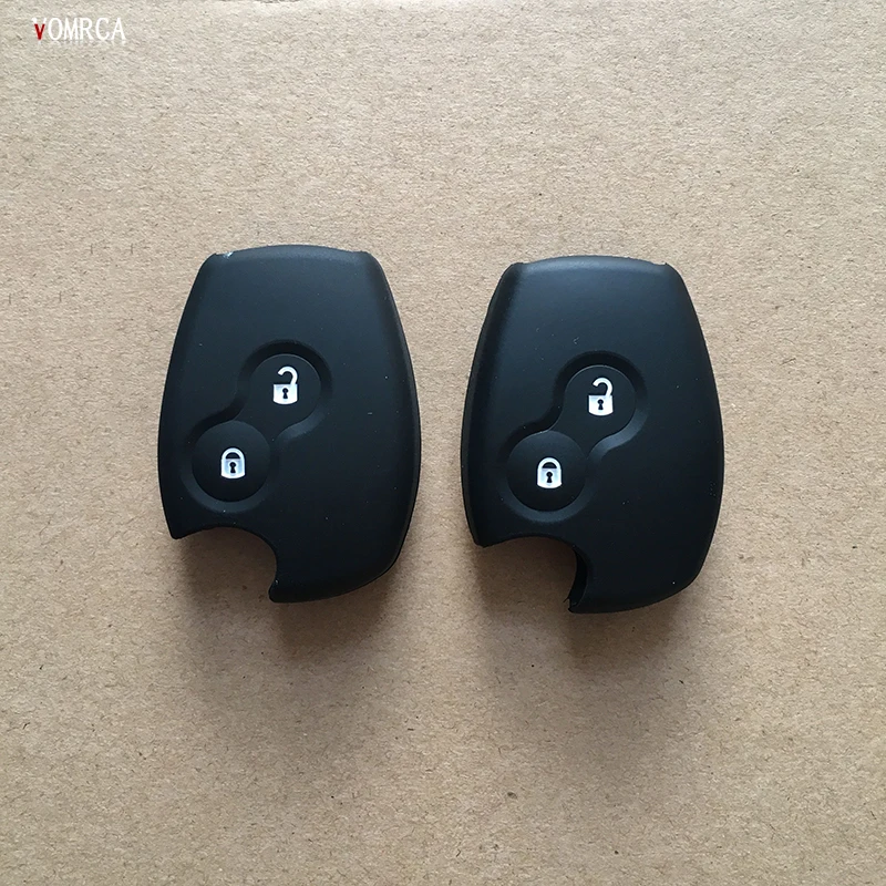 

2 Buttons remote control Car Key Silicone Case Cover for Renault Dacia Logan Sandero Clio Megane Kangoo Modus Espace keychain