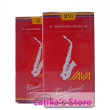 Во Францию Vandoren красная коробка Java Eb трости для альтового саксофона 2,5#3,0# коробка из 10