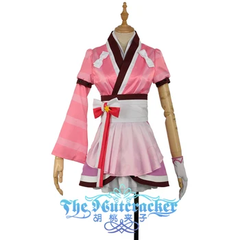 

W1110-7 Ruby Kurosawa Stage Cosplay Costume Love Live!SunShine!! Aqours Mijyuku DREAMER Short Sleeve Pink Kimono Uniform Custom
