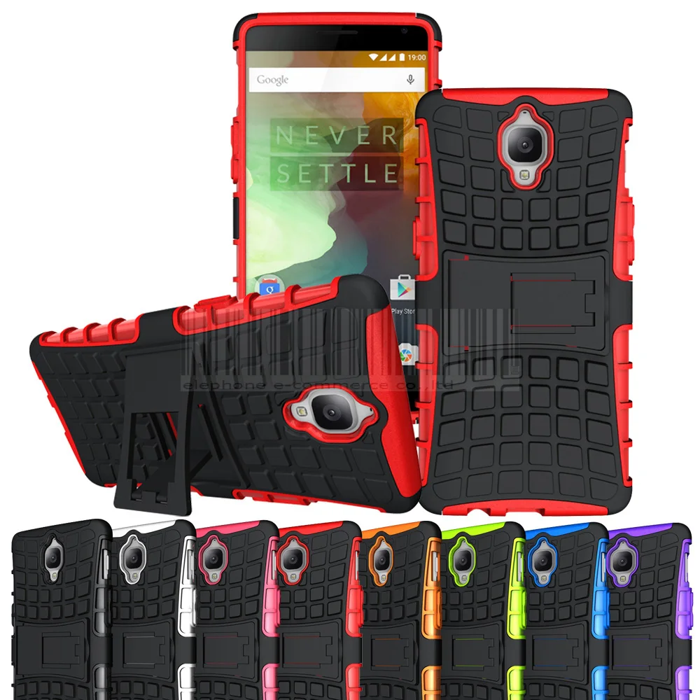 

Phone Case For Oneplus 3 3T A3003 A3010 One Plus Three Heavy Duty Armor Hybird Shockproof Protective Kickstand Hard Back Cover