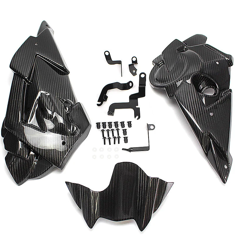 

Real Carbon Fiber Lower Engine Spoiler Bellypan Cover For Yamaha FZ7 MT07 MT-07 2013-2018 2014 2015 2016 2017