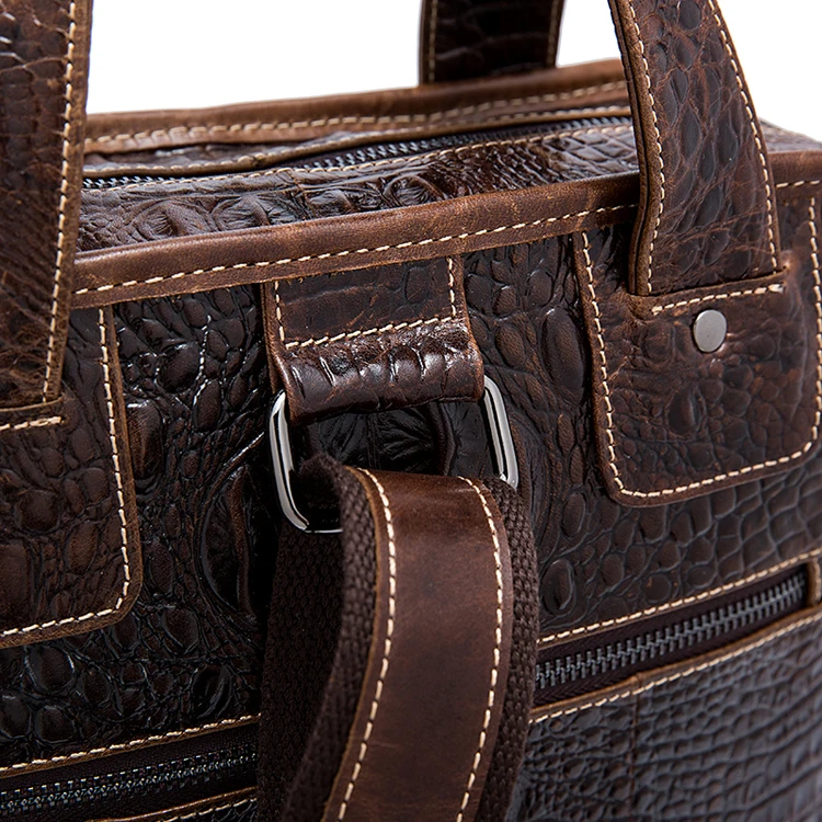 COMFORSKIN, Новое поступление, мужские кожаные сумки с крокодиловым узором,, Bolsa Masculina, хит, винтажный стиль, Воловья кожа, мужские сумки, распродажа