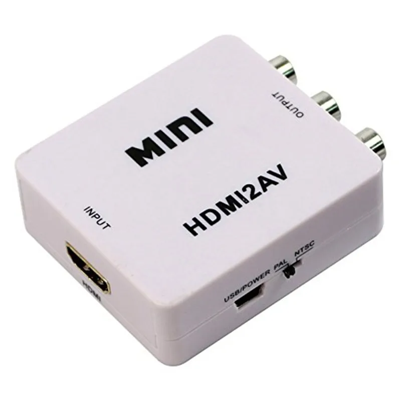  HDMI a AV Composito RCA CVBS Video Audio Convertitore di Segnale Per TV PS3 PS4 VIDEOREGISTRATORE V