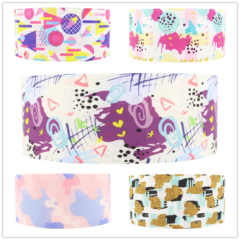 

Q&N ribbon 16mm 22mm 25mm 38mm 50mm 75mm Mardi Gras & St. Patrickcartoon printed grosgrain/FOE ribbon DIY Sewing Hairbows Gift