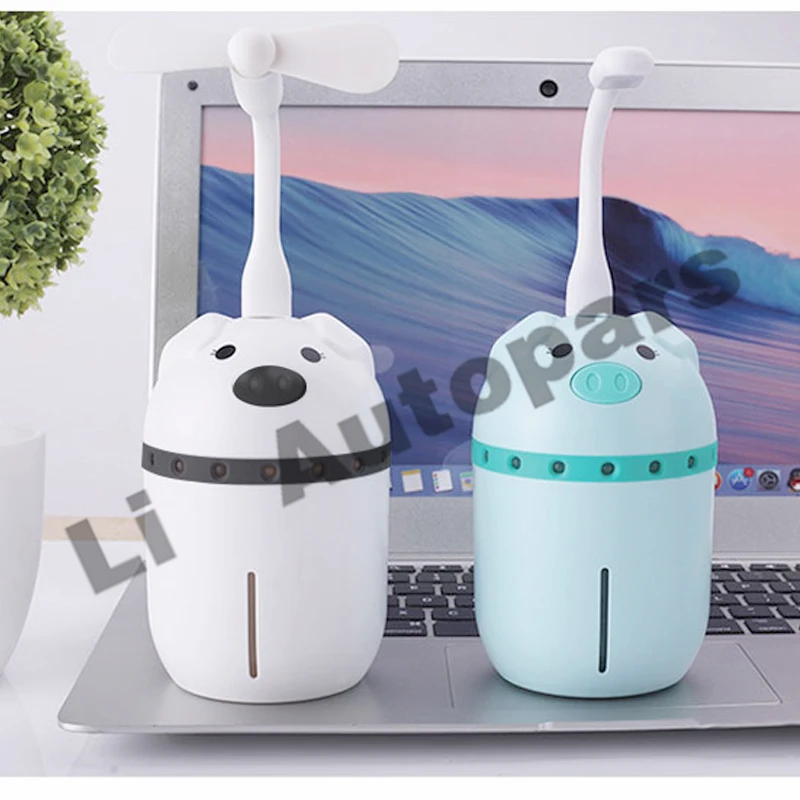 

2019 New Negative Ion Pig Shape Humidifier USB Home Gift Car Mini Air Purification Humidifier