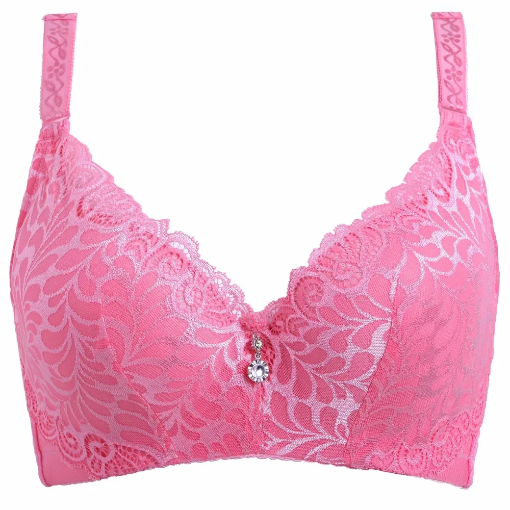 New Ladies Plus Size 3/4 Cup Lace Push Up Bra Bralette Deep V Women's Bras Underwear Sexy Lace Large Cup Bras For Women