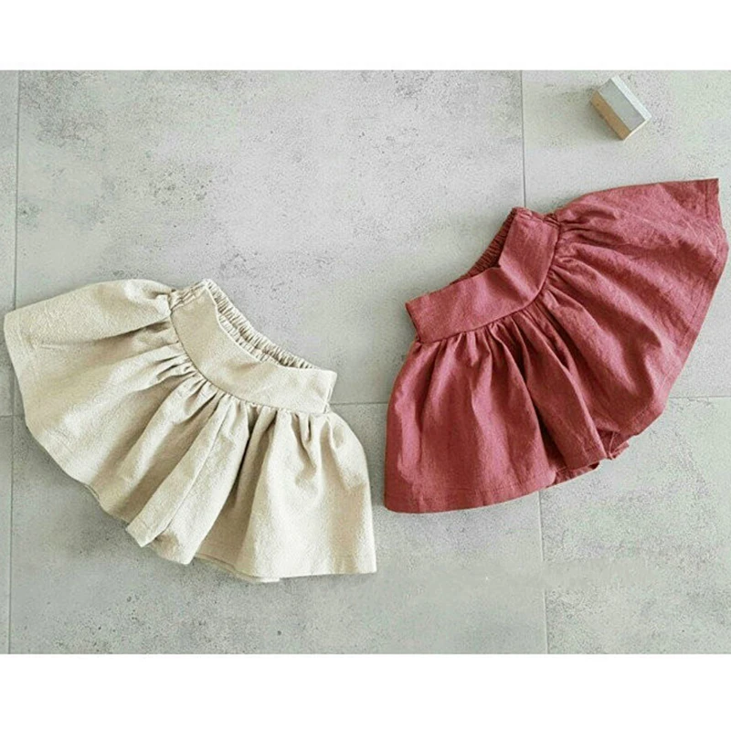 Baby Girls Summer Clothing Girl Shorts Bowknot Solid Short Pants Elastic Waist Cotton Kids Shorts For Girls Khaki Short Pants