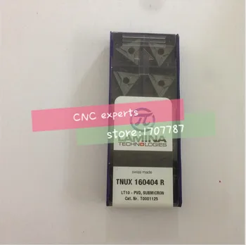 

TNUX160404R LT10, LAMINA orighinal CNC blade carbide insert LATHE TOOL 10pcs/lot,General material