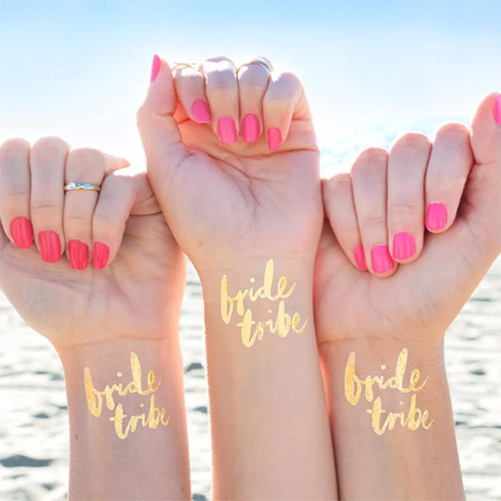 

LAPHIL Bride Team Temporary Tattoo Bachelorette Party Decorations Bride Tribe Tattoo Bridal Shower Bride To B Party Supplies