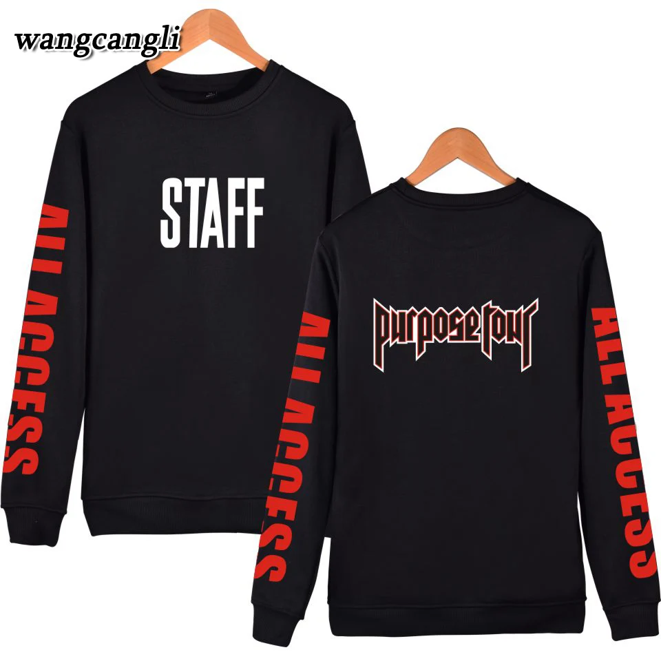 Justin Bieber Hoodies men 2019 New Sweatshirt men Purpose Tour Hoodie Sweatshirts streetwear winter autumn Tracksuit Plus Size