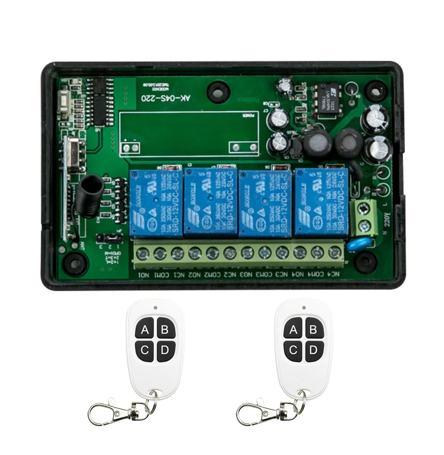 Новый AC85v ~ 250V 110V 220V 230V 4CH Радио пульт дистанционного управления Управление