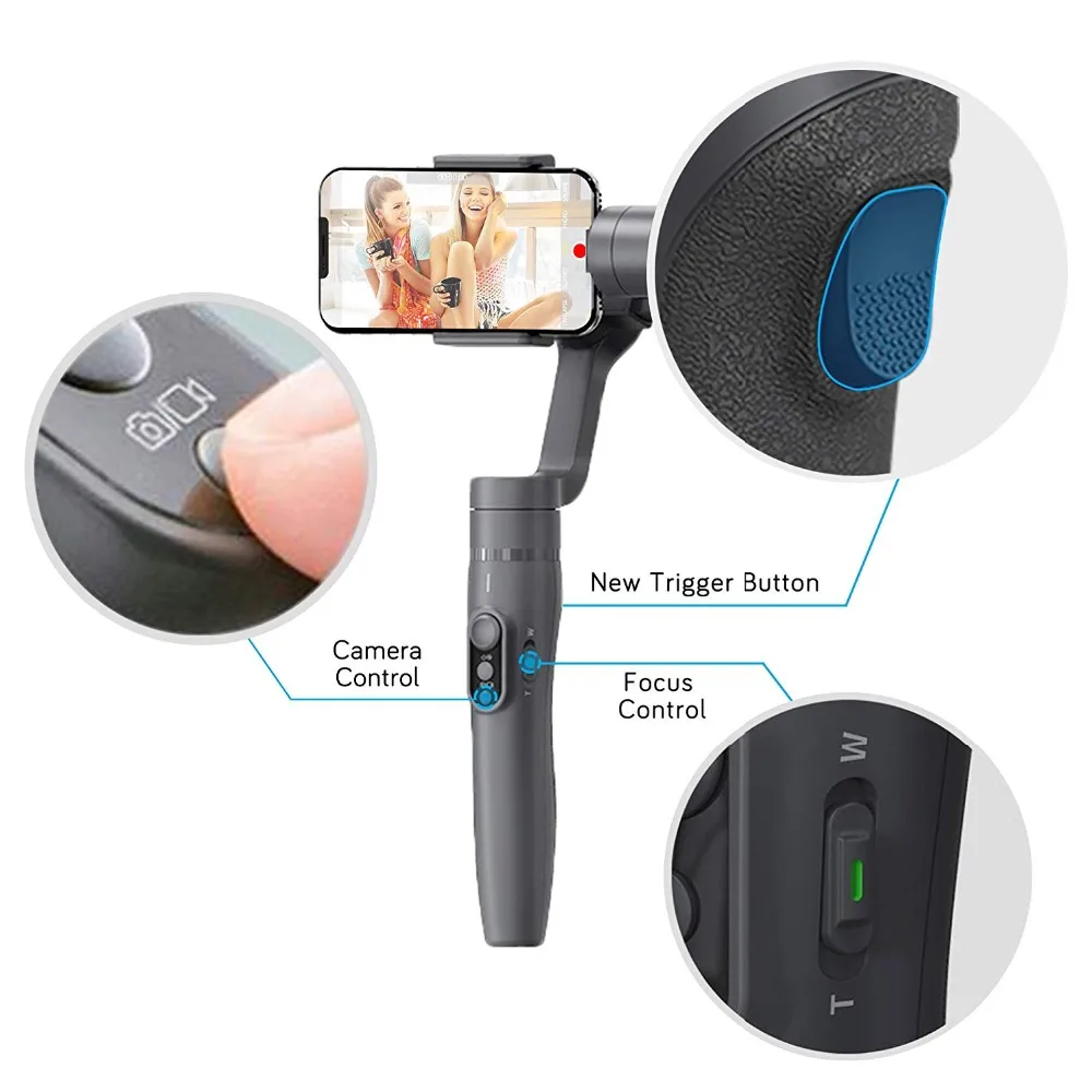  UK Stock FeiyuTech Vimble 2 3-Axis Handheld Gimbal Stabilizer for iPhone X 8 7 Plus Samsung Galaxy 