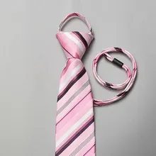 Полосатые галстуки на шнурке 7 см Шелковый мужской галстук легко тянет Tiecord Галстук окрашенный пряжей жаккардовые галстуки свадебное торжество деловая встреча