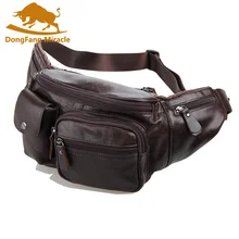 Новые мужские сумки из натуральной кожи, мужские коричневые повседневные сумки, поясные сумки маленькая сумочка, горячая распродажа
