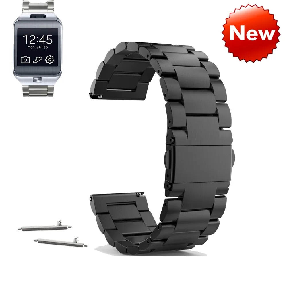 

22MM Stainless Steel Metal Replacement Bracelet Starp For Pebble Time Watch Band and Samsung gear S3 Watch bands