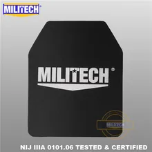 MILITECH 10x12 дюймов ультра-светильник UHMWPE NIJ уровень IIIA 3A баллистическая панель пуленепробиваемый рюкзак PE пластина с тестовым видео