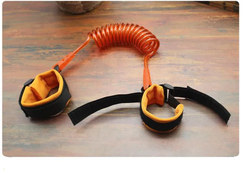 Safety Protection Children Anti-Lost TPU Steel Wire Elastic Rope Baby Anti-Take Away Leash Kids Away from the Lost Ring 1.5m04