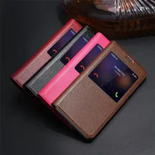 Genuine Leather Phone Case for HuaWei Honor 8 With Window Stand Real Leather Cover for HuaWei Honor 8 Phone Accessories