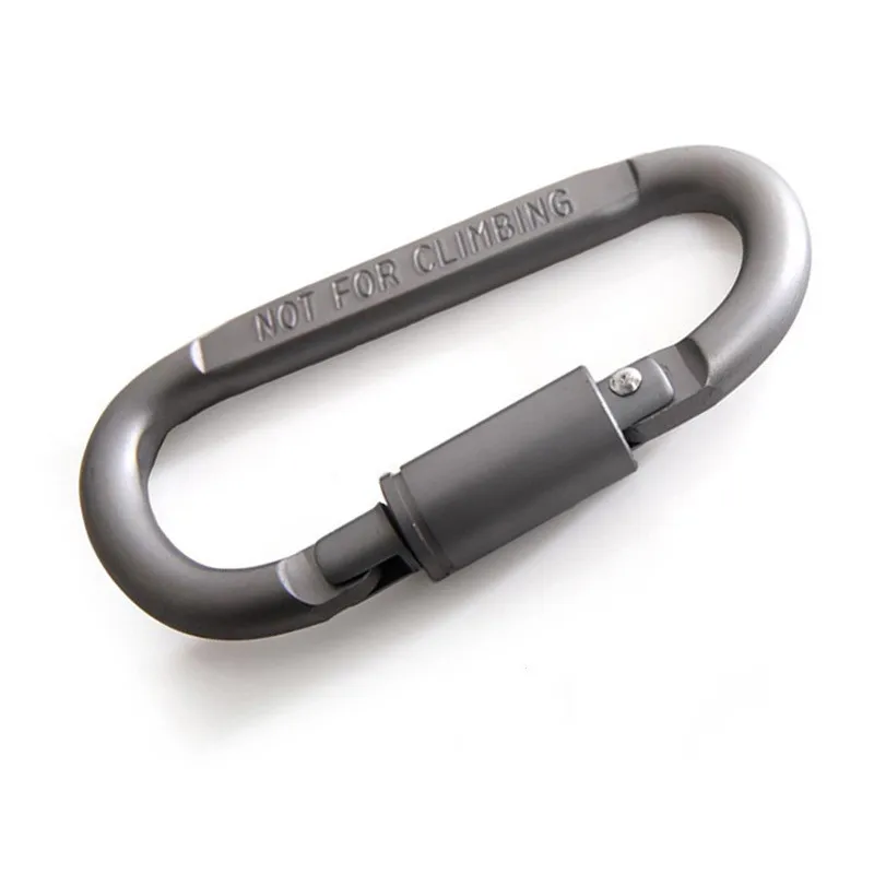 80mm Bold Carabiner Aluminum Alloy Carbine D Shaped Carbines Locking Carabiners Snap Hook Keychain Outdoor Buckle  (3)